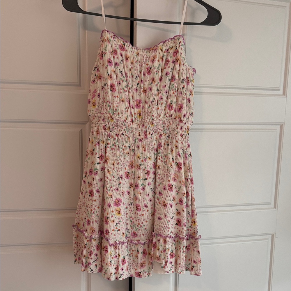 Floral Dress in Pink and White